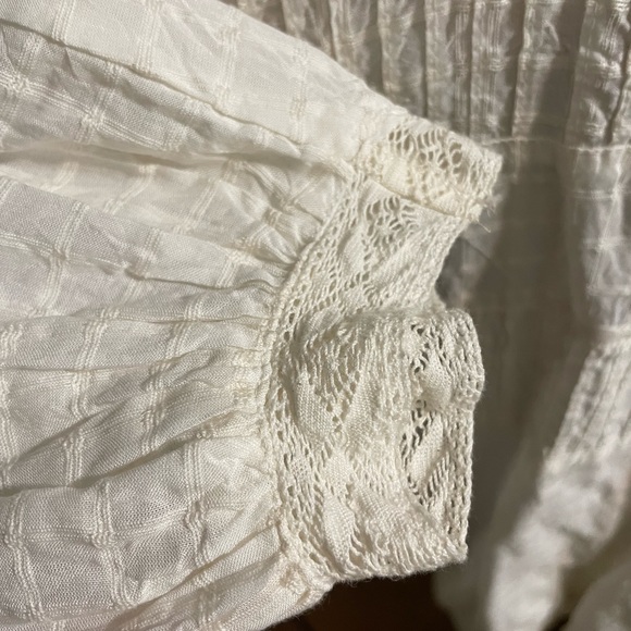 Zara ruffled cropped shirt - Picture 2 of 6